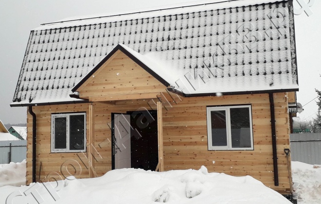 3 брусовой дом 6×8, 80 м², московская область, наро-фоминский район, снт горки (1)